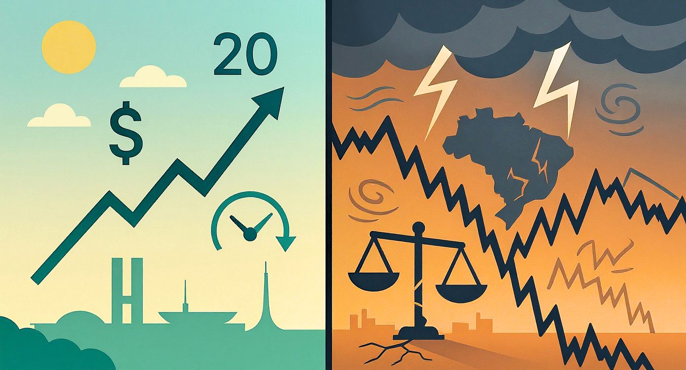 Economia brasileira deve ter dois semestres bem distintos em 2026