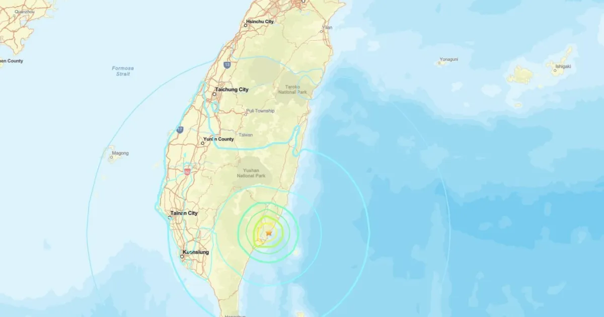 Terremoto de magnitude 6,0 atinge sudeste de Taiwan, diz agência dos EUA