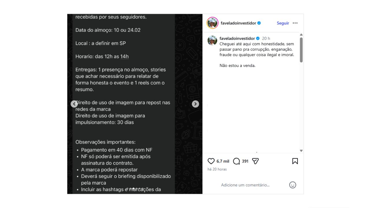 Agência tenta contratar influenciadores para evento do BRB sobre caso Master