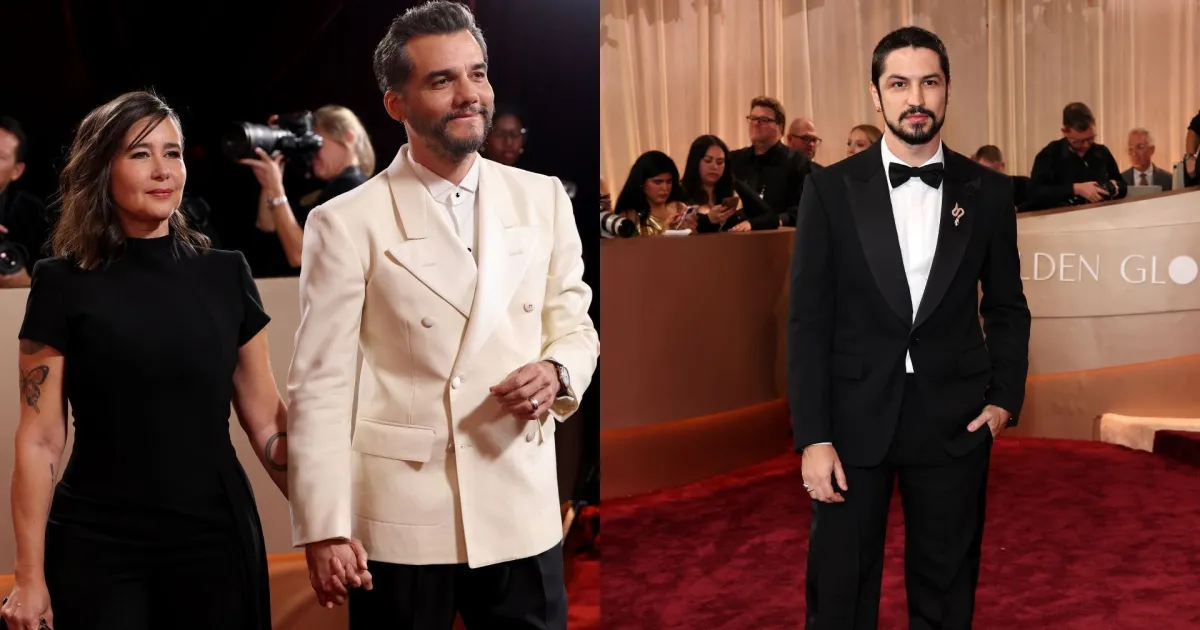 Globo de Ouro 2026: elenco de "O Agente Secreto" cruza o tapete vermelho