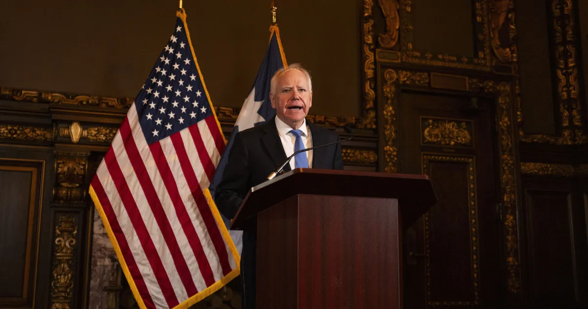 Governador de Minnesota diz que houve uma "mudança de tom" de Trump