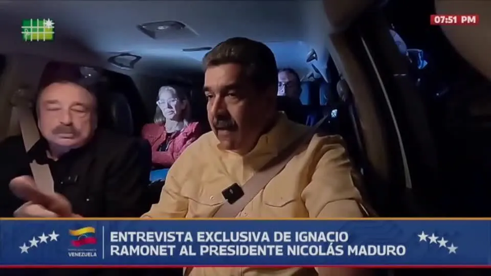 Maduro dá entrevista enquanto dirige e dá detalhes sobre ligação com Trump