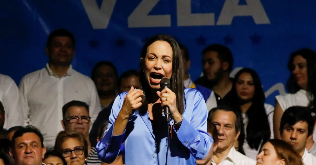 María Corina promete voltar para a Venezuela "o mais rápido possível"