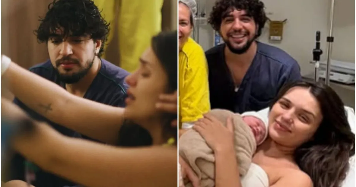 Nattan mostra parto de Zuza, filha com Rafa Kalimann: "Foram 40 horas"