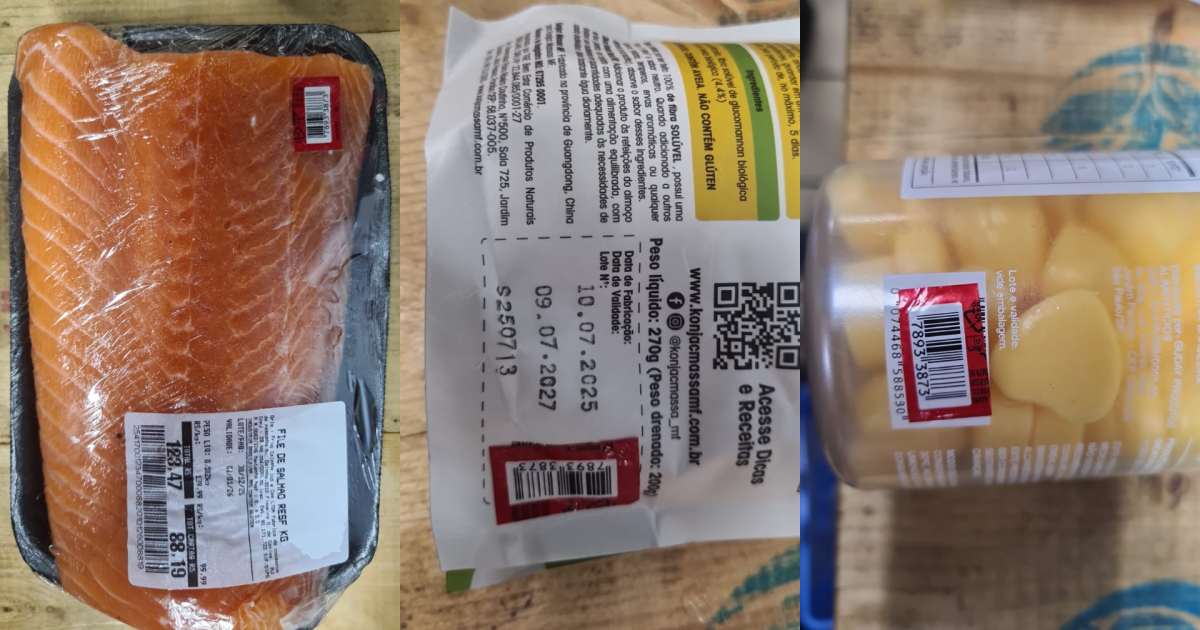 Salmão e gummy de influencer: veja o que mulher tentou levar por R$ 1,99